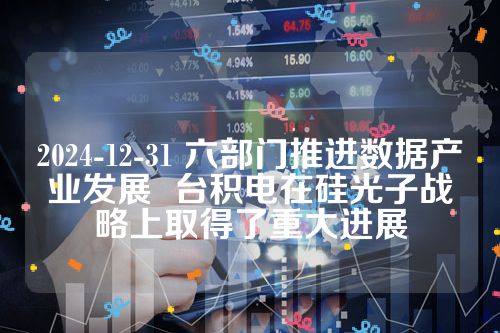 2024-12-31 六部门推进数据产业发展  台积电在硅光子战略上取得了重大进展